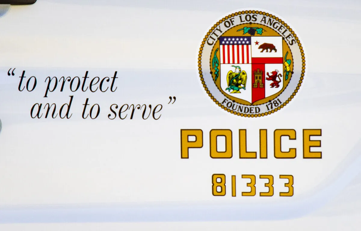 An LAPD vehicle in Los Angeles, Calif., on Feb.2, 2022. (John Fredricks/The Epoch Times)