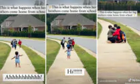 VIDEO: Adorable Toddler Runs to Greet Her Brothers Getting Off School Bus, And Cute Clip Goes Viral