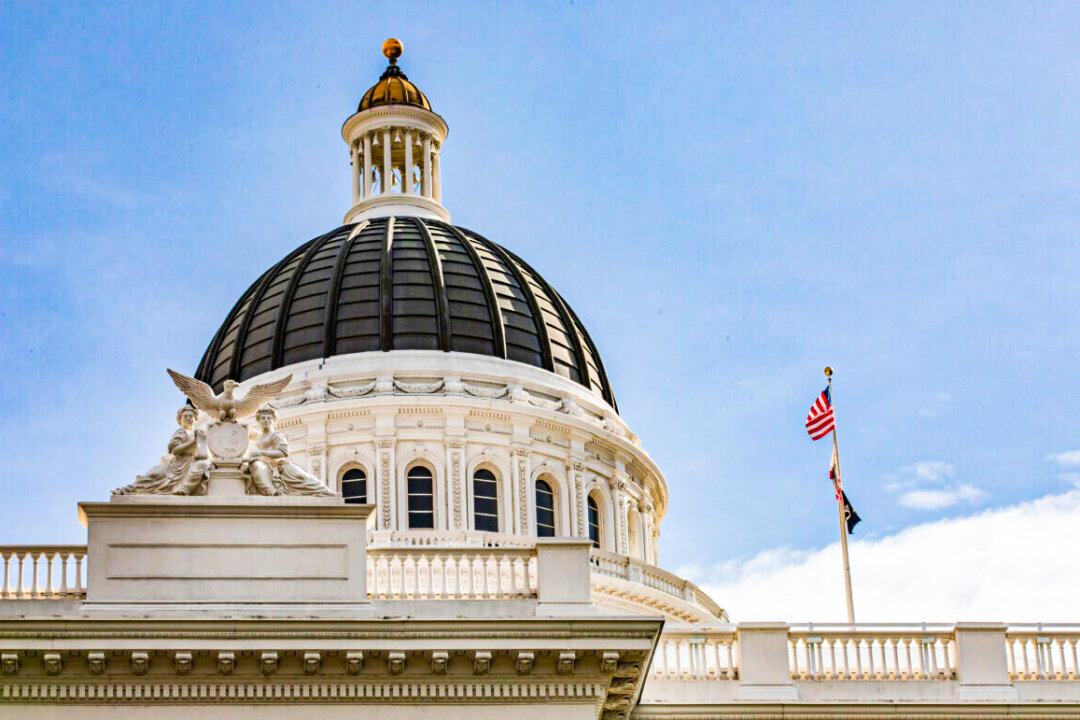 The California State Capitol in Sacramento, on April 18, 2022. (John Fredricks/The Epoch Times)