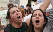 Pro-Life and Pro-Abortion Protesters Shout Outside the Supreme Court