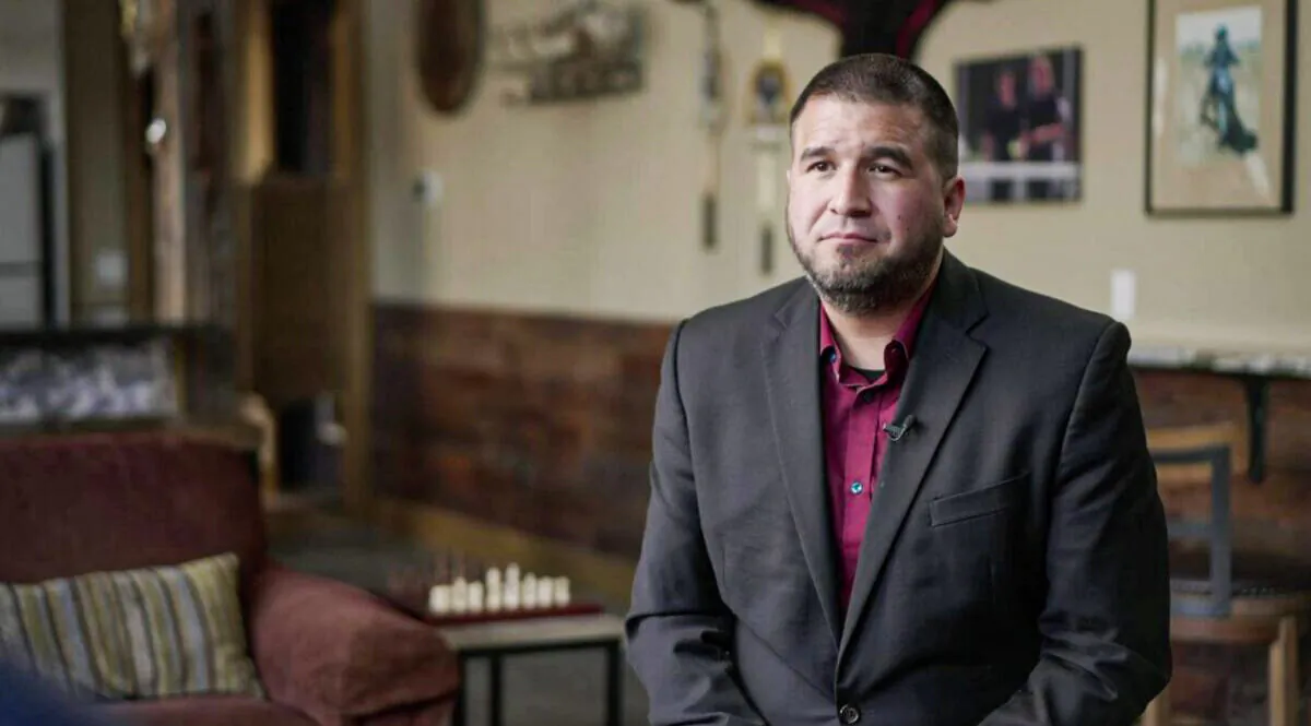 Diego Rodriguez, grandfather of baby Cyrus.(Crossroads/Screenshot via The Epoch Times) 