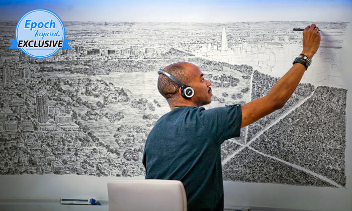 Artist With Autism Draws Near-Exact Cityscapes From Memory After Viewing Just Once