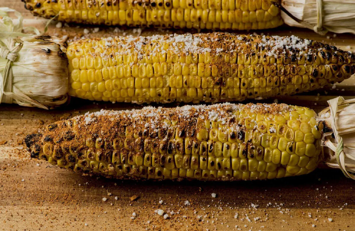 Grilled Corn with Cheesy Taco-Spiced Butter. (Photo courtesy of McCormick)