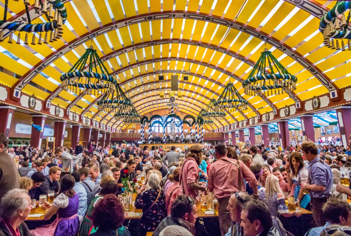 Beer halls are craziest during Oktoberfest, but you can go to one any time of year. (Takashi Images/Shutterstock)