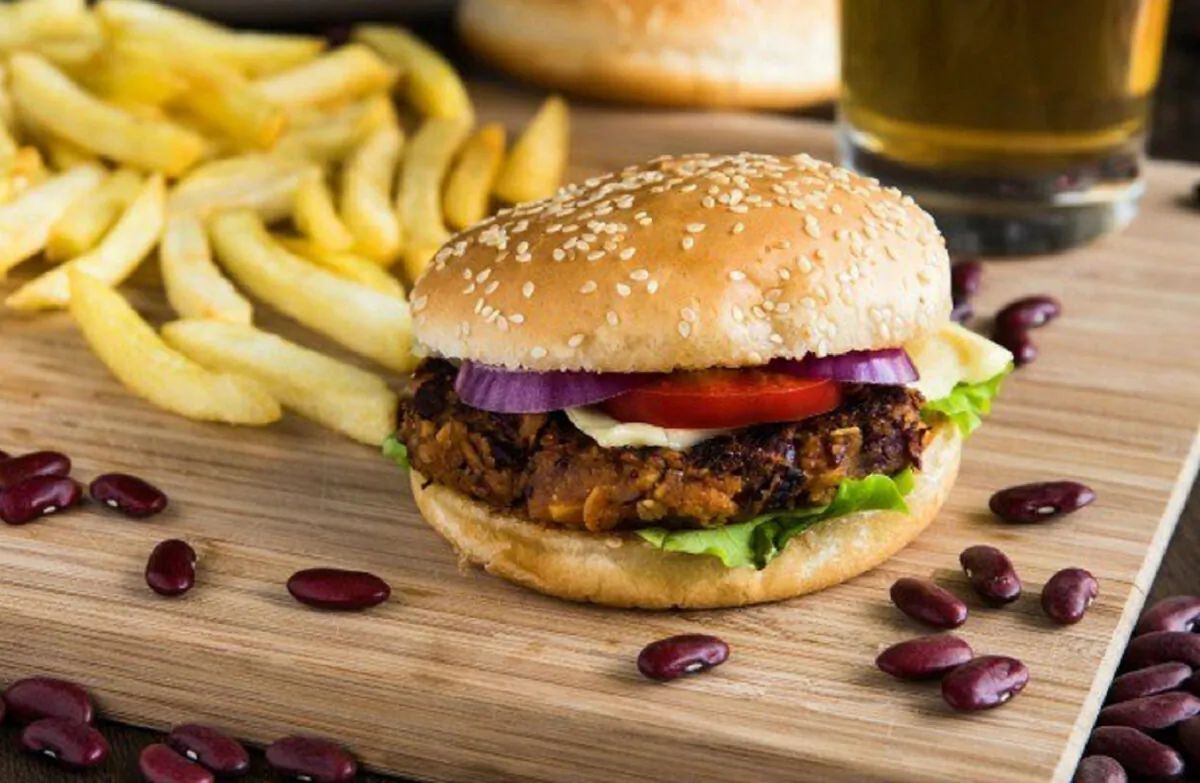 Black Bean Burger. (Keddy/Shutterstock)