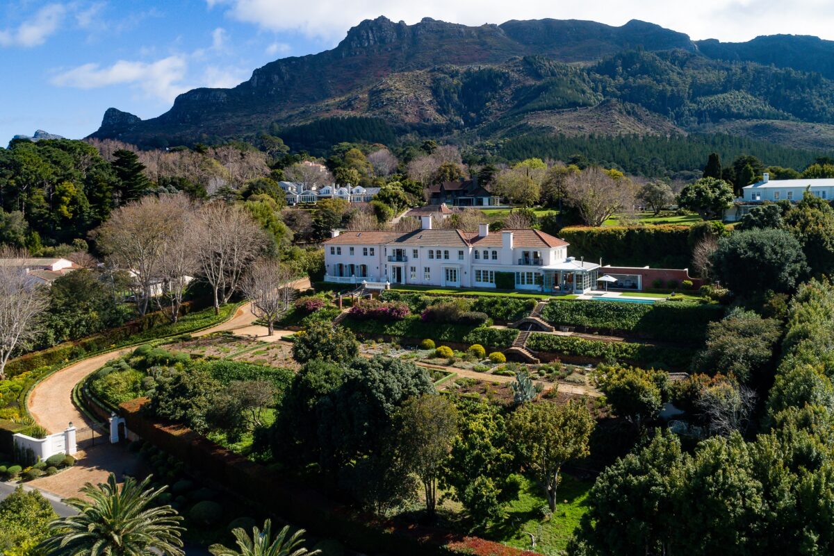 Built in the 1960s, this colonial-style estate sits in an ideal location. Protected by the Cape mountains, the property looks out over some of the region’s most beautiful and fertile landscapes. (Greef Christie’s International Real Estate)
