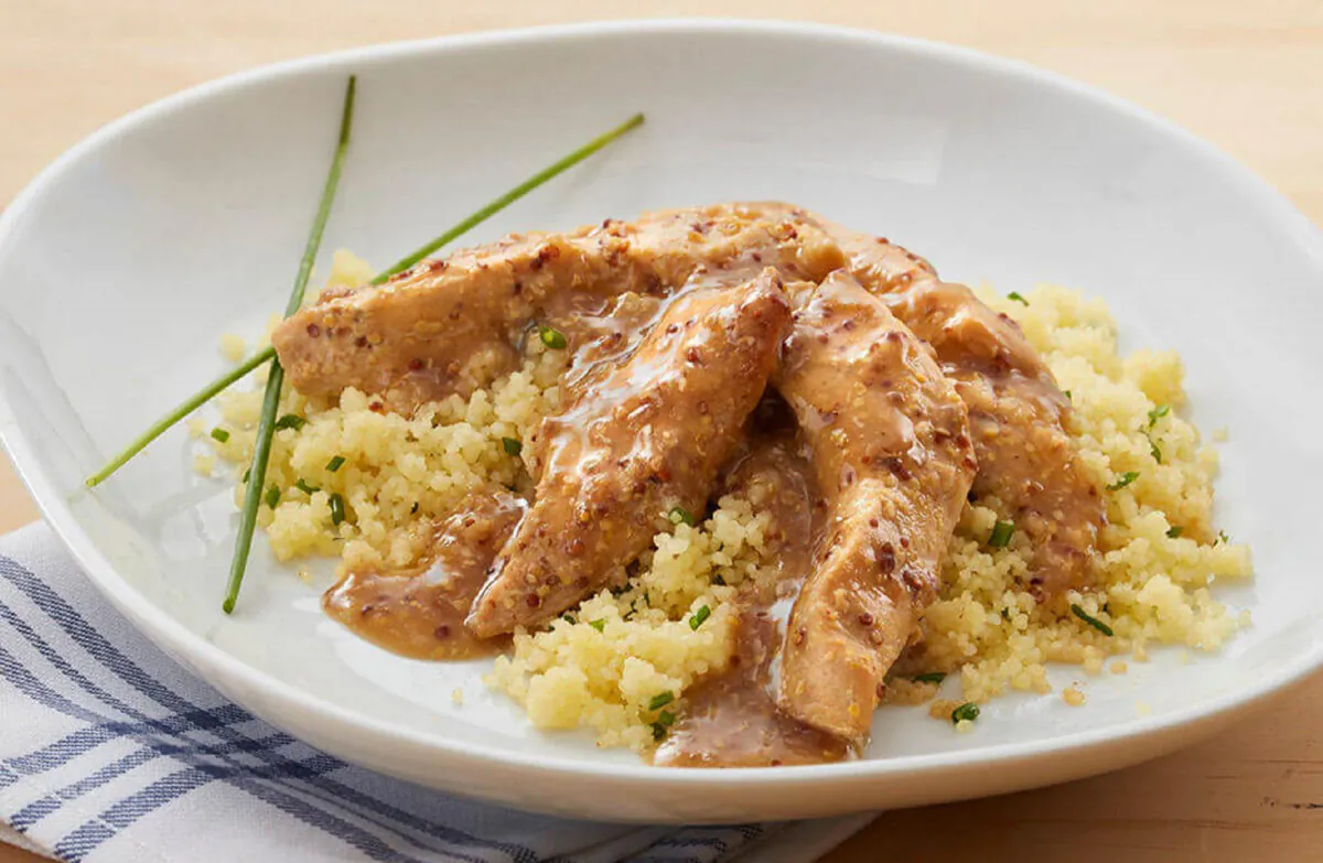 Honey Mustard Slow Cooker Chicken. (Courtesy of Perdue)