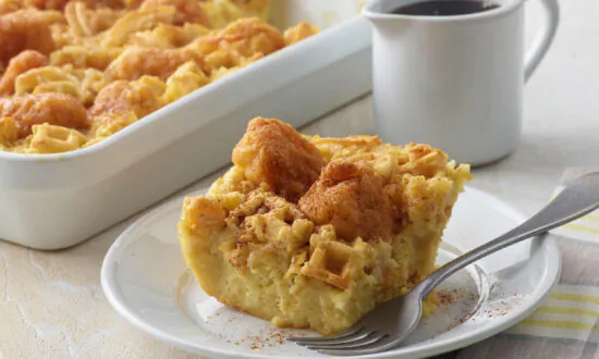 Chicken and Waffle Breakfast Casserole