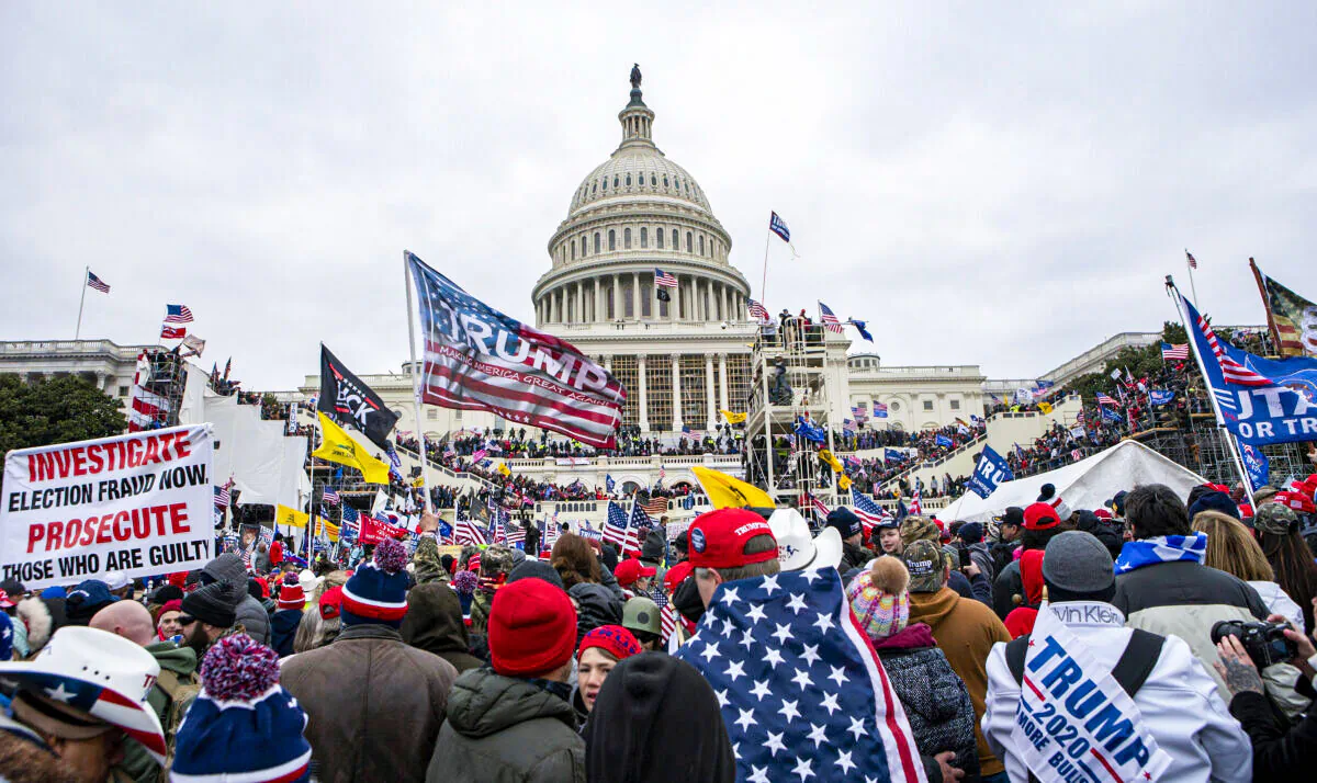 Protesters are seen at rally at the U.S. Capitol in Washington on Jan. 6, 2021.   (Jose Luis Magana, File/AP Photo)