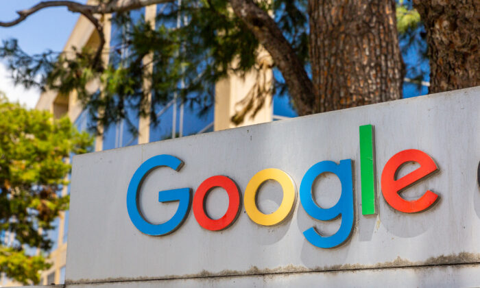 Google offices in Newport Beach, Calif., on May 9, 2022. (John Fredricks/The Epoch Times)