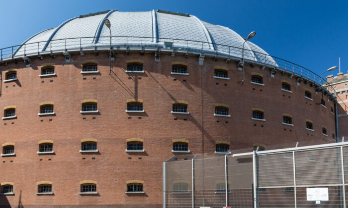 Koepelgevangenis, a former panopticon penitentiary, constructed in 1886, best known as the prison where convicted World War II collaborators were held, in Breda, Brabant, Netherlands, on April 19, 2019. (Uwe Aranas/Shutterstock)