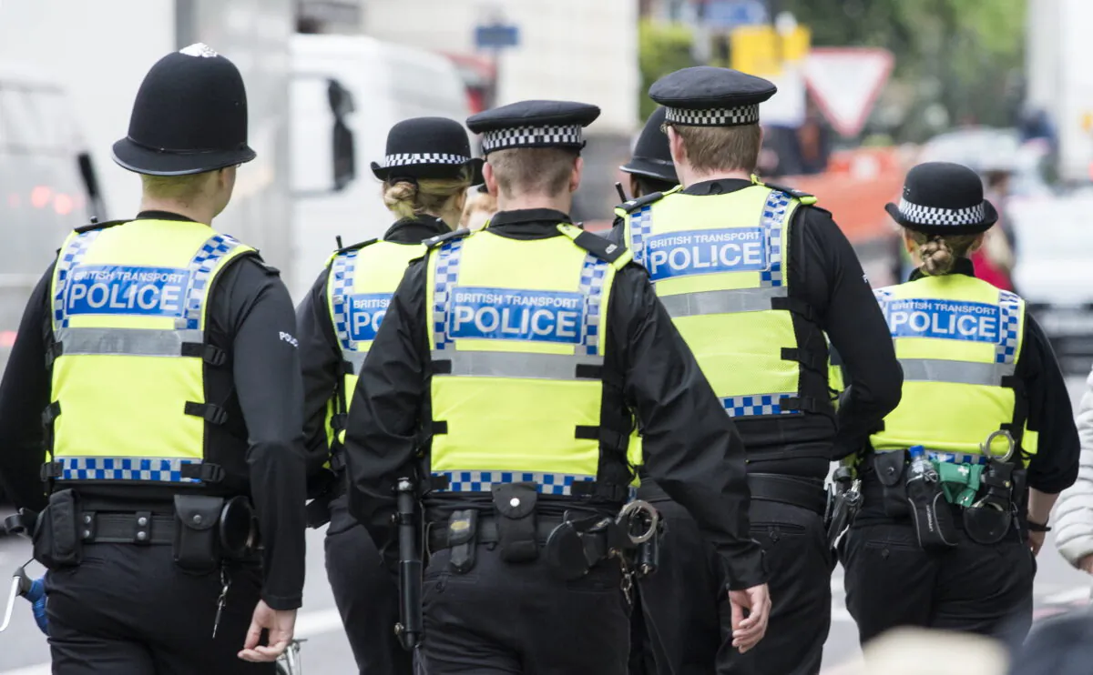 British police officers on patrol in an undated file photo. (Anthony Devlin/PA)