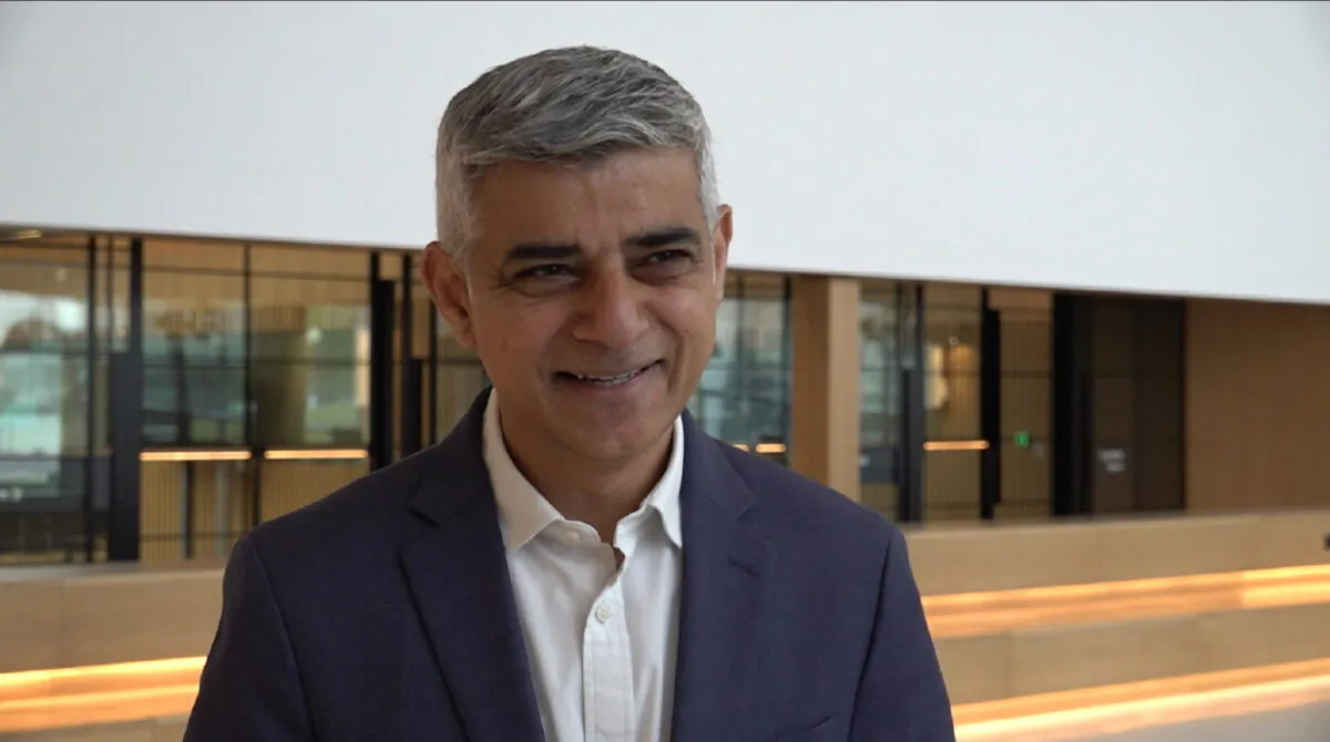London Mayor Sadiq Khan at City Hall as Transport for London (TfL) launch their consultation on expanding the ULEZ London-wide on May 20, 2022. (Karis Pearson/PA Media)