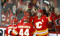 Gaudreau’s OT Goal Gives Flames 3–2 Win Over Stars in Game 7