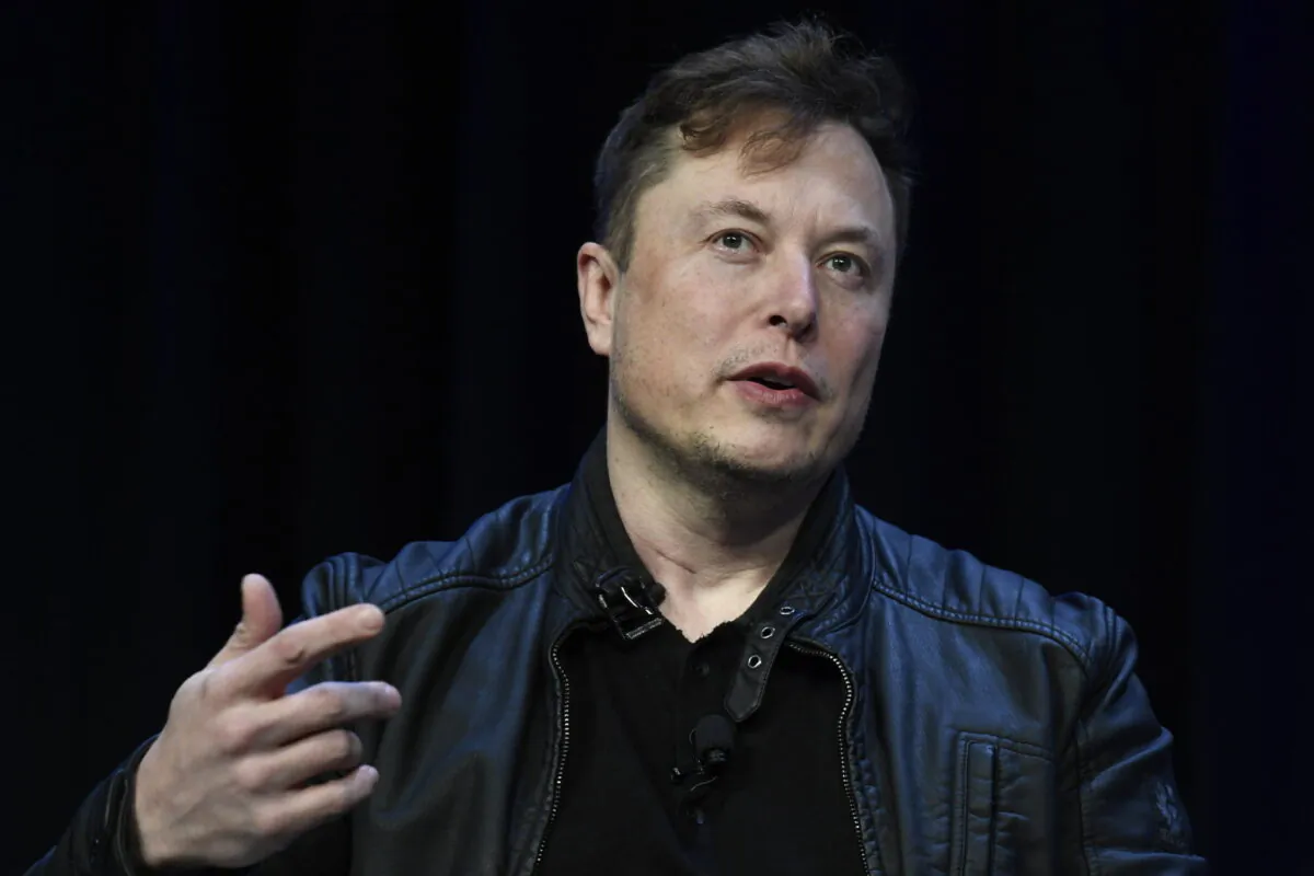 Tesla and SpaceX Chief Executive Officer Elon Musk speaks at the SATELLITE Conference and Exhibition in Washington on March 9, 2020. (Susan Walsh/AP Photo)