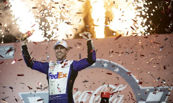 Hamlin Holds Off Busch in OT in Wild Coca-Cola 600