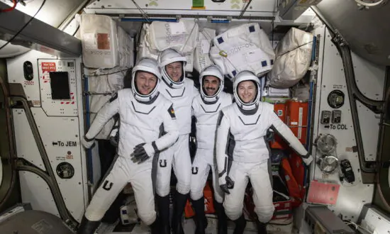 Astronauts Briefing Before the Launch of Crew Dragon to the ISS