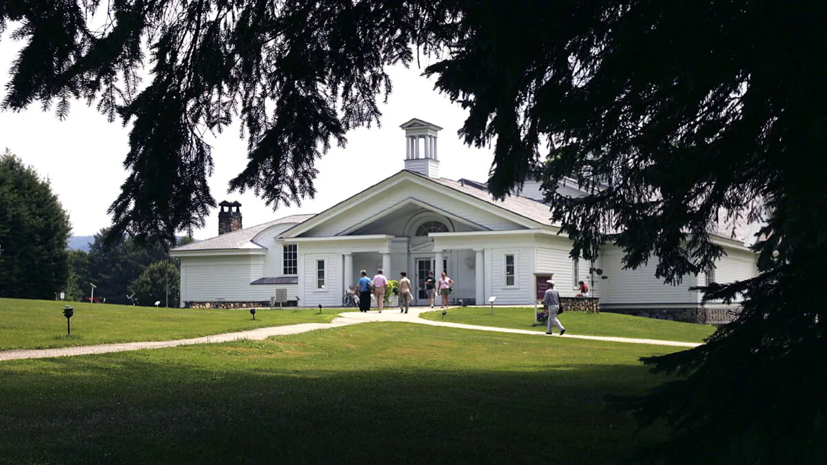 Visitors walk into the Norman Rockwell Museum,  in Stockbridge, Mass., on July 22, 2005. Chitose Suzuki/AP Photo, File)