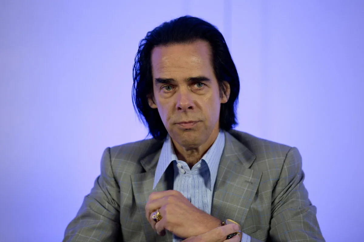 Australian rock musician Nick Cave attends a news conference to promote his concert in Mexico City, on Oct. 1, 2018. (Eduardo Verdugo/AP Photo)