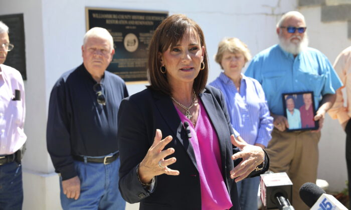 Attorney Lori Murray speaks at a news conference in Kingstree, S.C., on May 9, 2022. (Jeffrey Collins/AP Photo)