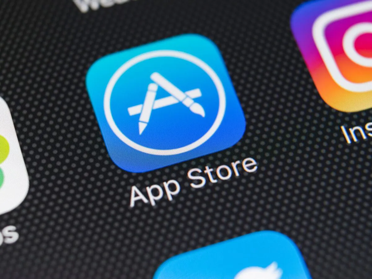 Apple store application icon on Apple iPhone X smartphone screen close-up in St. Petersburg, Russia, on Feb. 11, 2018. (Shutterstock)