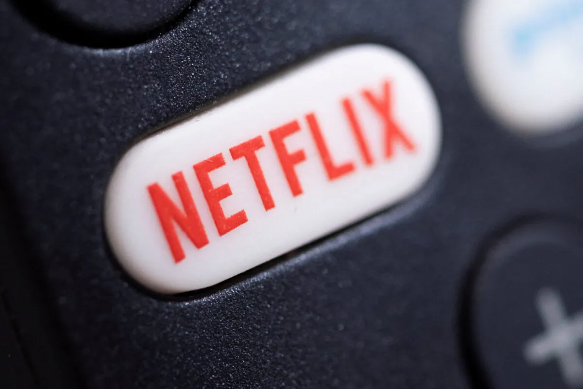 The Netflix logo on a TV remote controller in this illustration taken on Jan. 20, 2022. (Dado Ruvic/Reuters)