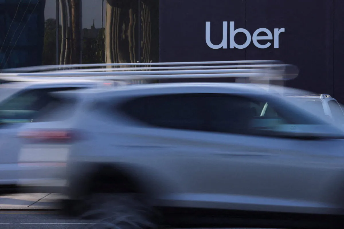 An Uber office in Redondo Beach, Calif., on March 16, 2022. (Mike Blake/Reuters)