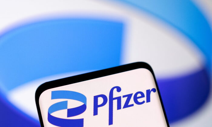 Pfizer logo is seen in this illustration taken, on May 1, 2022. (Dado Ruvic/Reuters)
