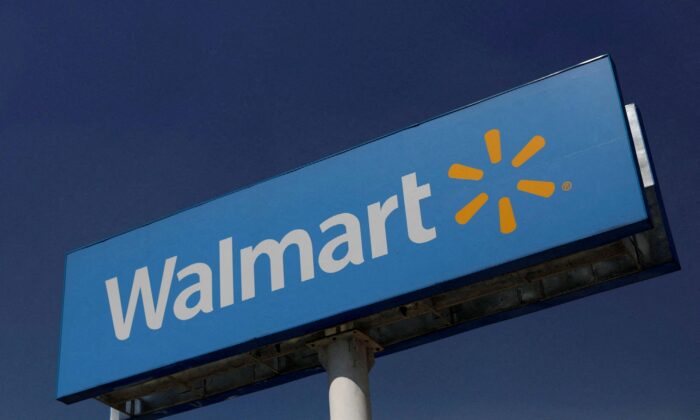 A Walmart sign at one of their stores in Mexico City on March 28, 2019. (Edgard Garrido/Reuters)