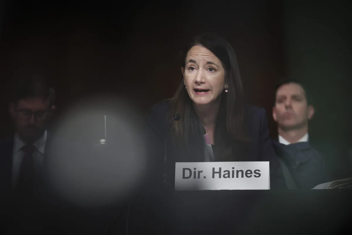 Avril Haines, director of national intelligence, testifies before the Senate Armed Services committee on May 10, 2022 in Washington. (Win McNamee/Getty Images)