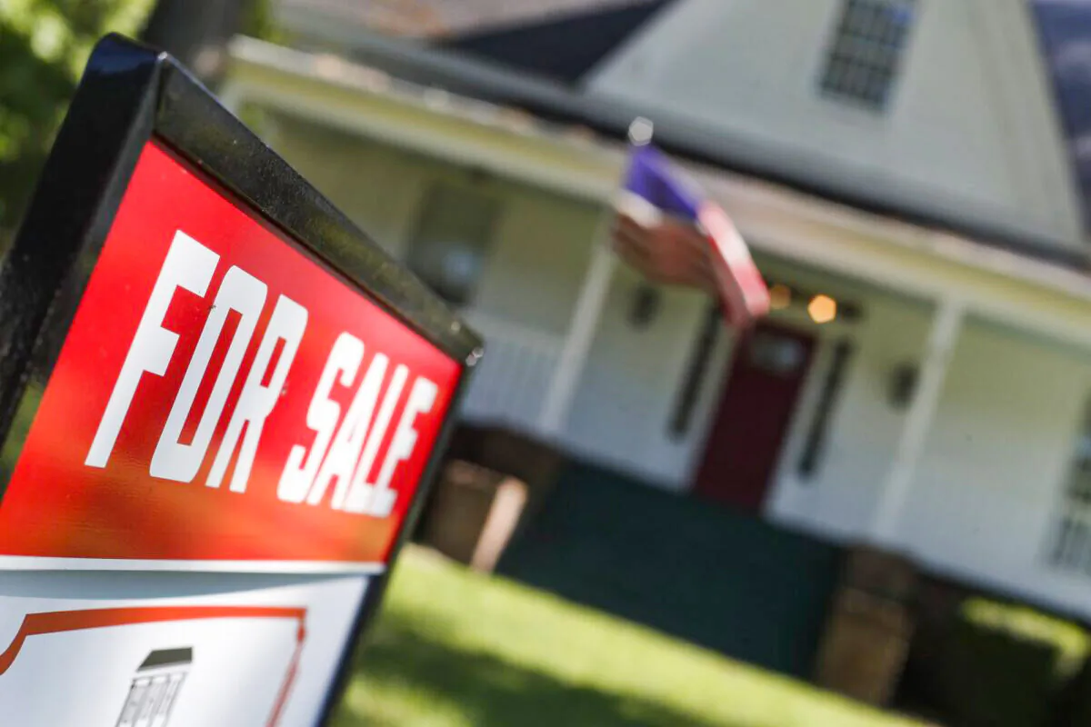 Home is offered for sale in Rutledge, Ga., on Dec. 12, 2019. (AP Photo/John Bazemore)