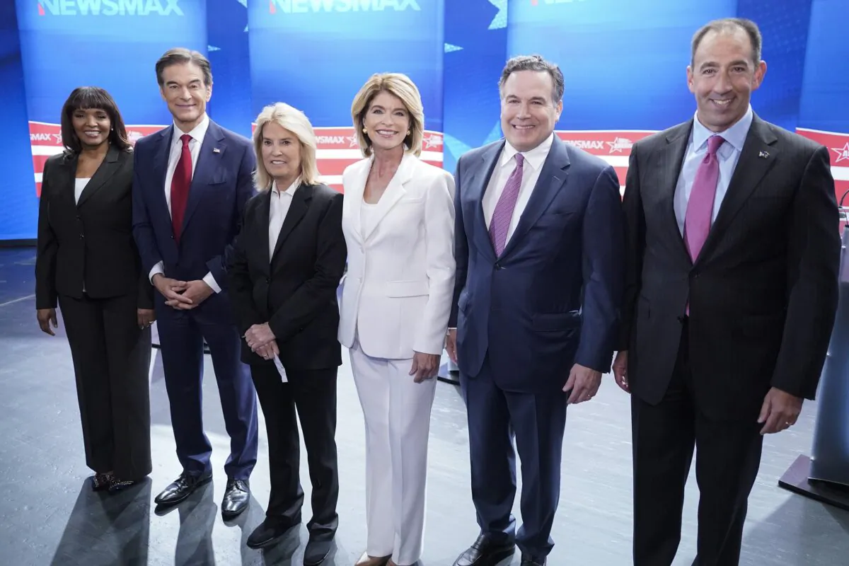 Kathy Barnette, left, is one of the candidates vying for the Republican nomination for a U.S. Senate seat representing Pennsylvania. (Keith Srakocic/AP Photo)