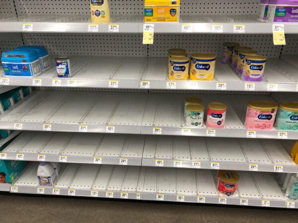 This empty shelf at a Walgreens is what greets many parents across the country as the baby formula shortage continues.