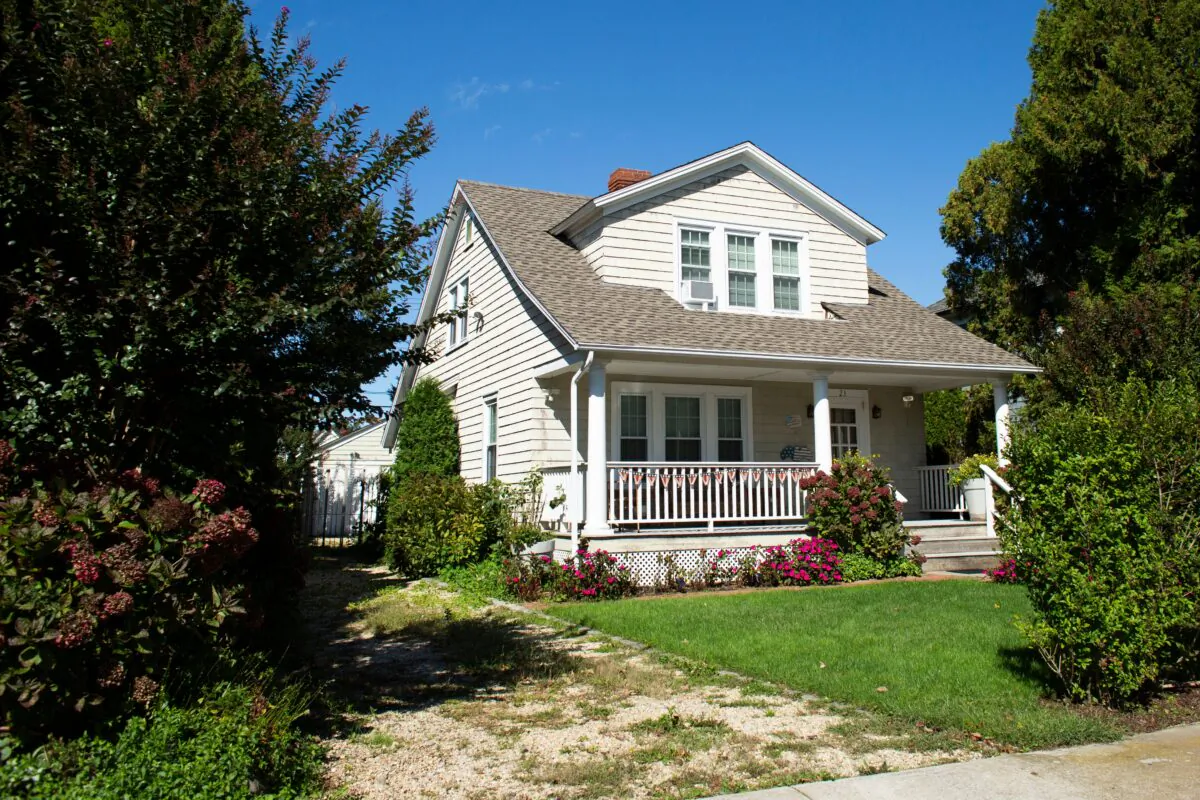 A house locates near downtown Southampton, New York on Sept. 30, 2020. (KENA BETANCUR/AFP via Getty Images)