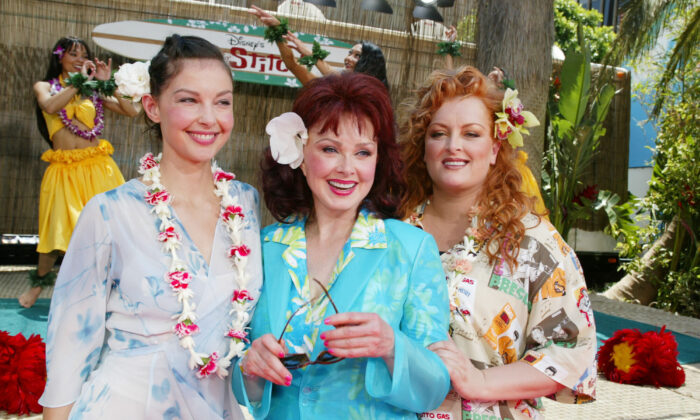 Ashley (L), Naomi (C), and Wynonna Judd (R) at the premiere and after-party for "Lilo & Stitch" at the El Capitan Theatre in Los Angeles on June 16, 2002. (Kevin Winter/ImageDirect)