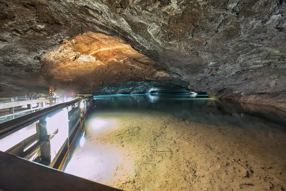 The Lost Sea, inside the Craighead Caverns, in Sweetwater, Tennessee. (Tony Bosse/Dreamstime/TNS)