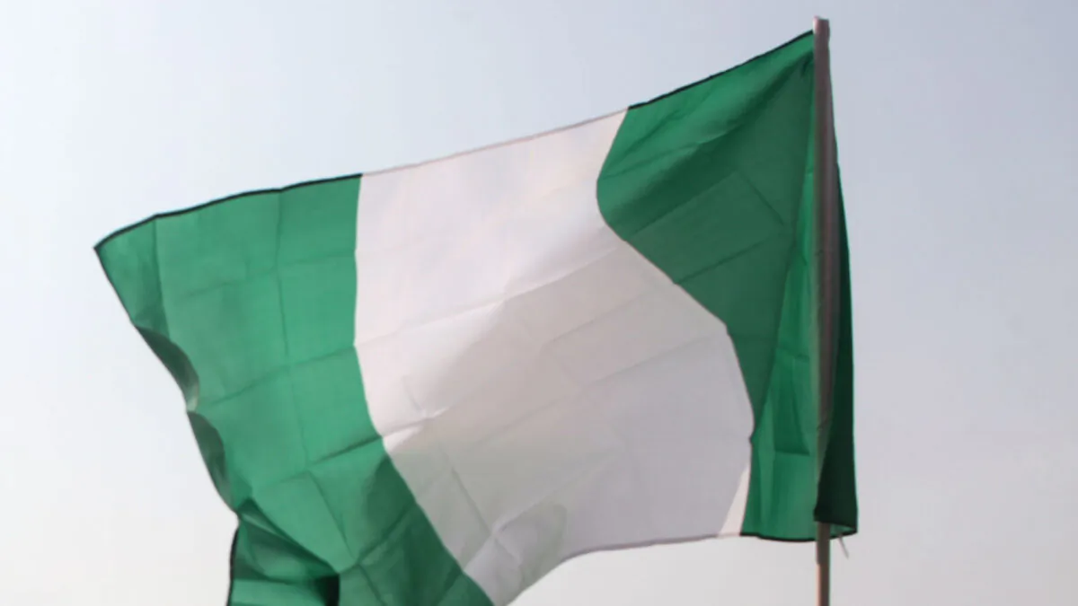 File photo of a Nigerian flag. (Sodiq Adelakun/AFP via Getty Images)