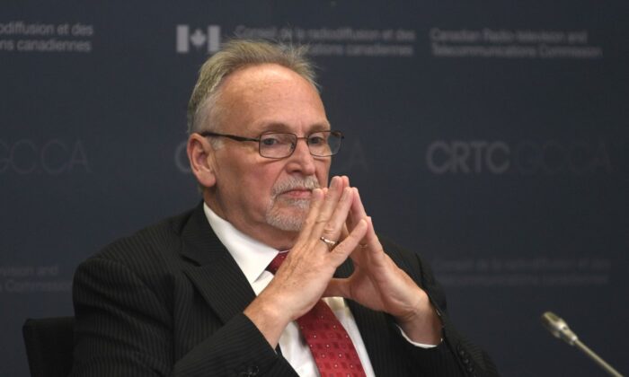 CRTC Chair Ian Scott is seen in Gatineau, Que., Feb. 18, 2020. (The Canadian Press/Adrian Wyld)