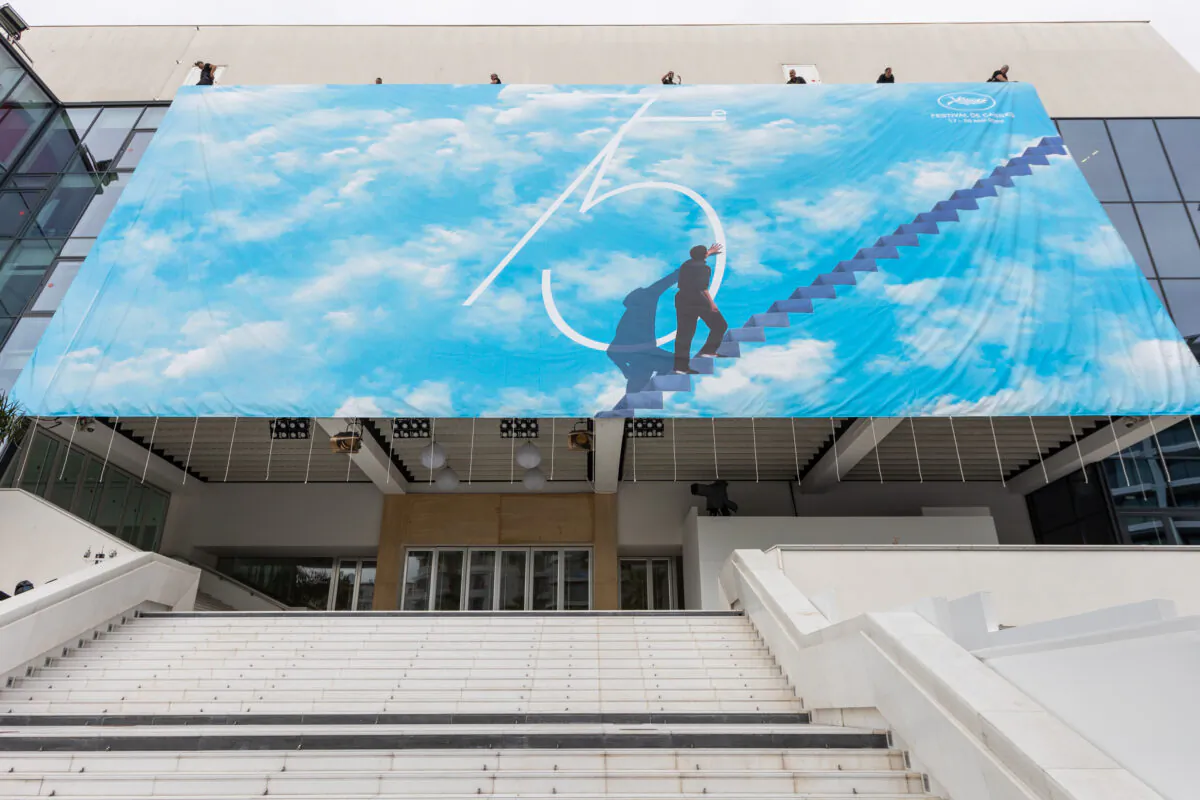 The Palais des Festival ahead of the 75th annual Cannes film festival in Cannes, France, on May 15, 2022. (Marc Piasecki/Getty Images)