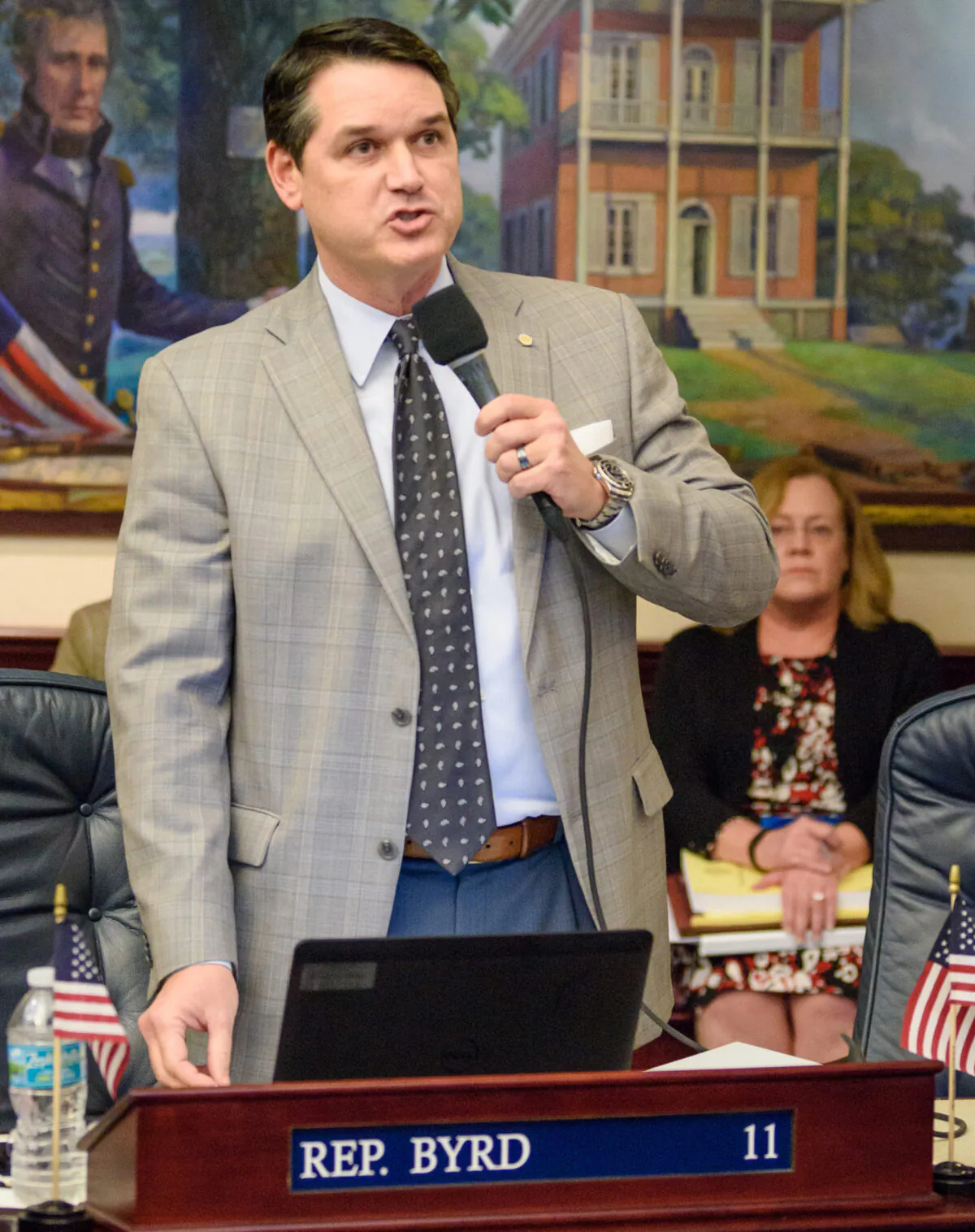 Former Florida State Rep. Cord Byrd (R-Neptune Beach), here on the floor of the Florida House of Representatives in Tallahassee in 2021, was appointed Secretary of State by Gov. Ron DeSantis in January and on March 6 announced the state was leaving a 31-state voter verification network. (Courtesy, The Florida House)
