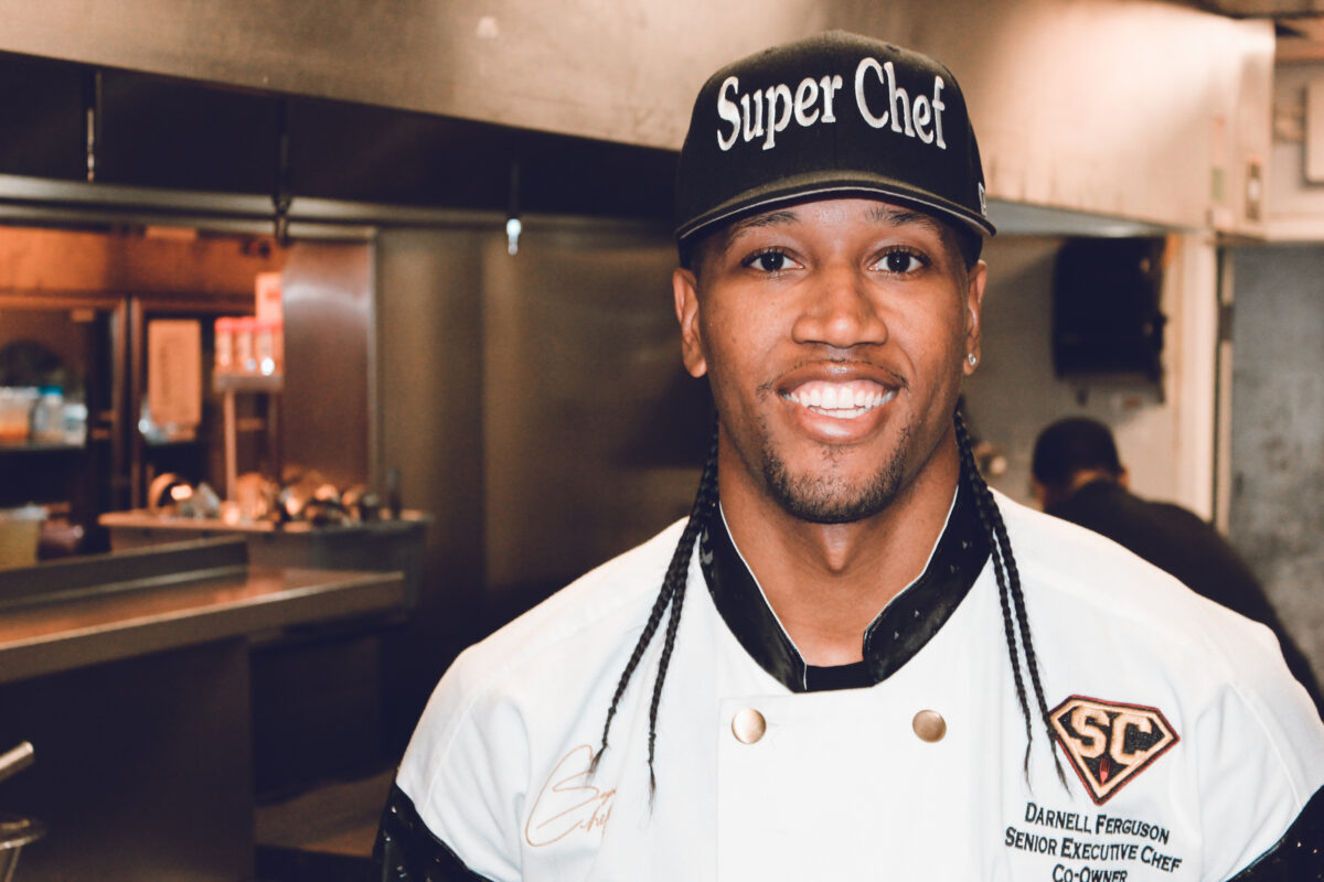 Darnell "Superchef" Ferguson, chef and owner of SuperChefs and Tha’ Drippin' Crab in Louisville, Ky., and Superhero Chefs in Tuscumbia, Ala. (Courtesy of SuperChefs)