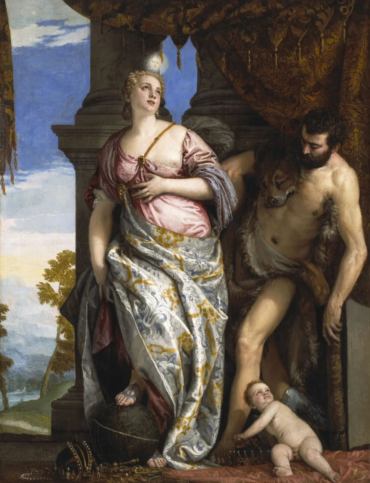 "Allegory of Wisdom and Strength" by Paolo Veronese, 1565. Oil on canvas. Bequeathed by Henry Clay Frick, The Frick Collection, NY. (public domain)