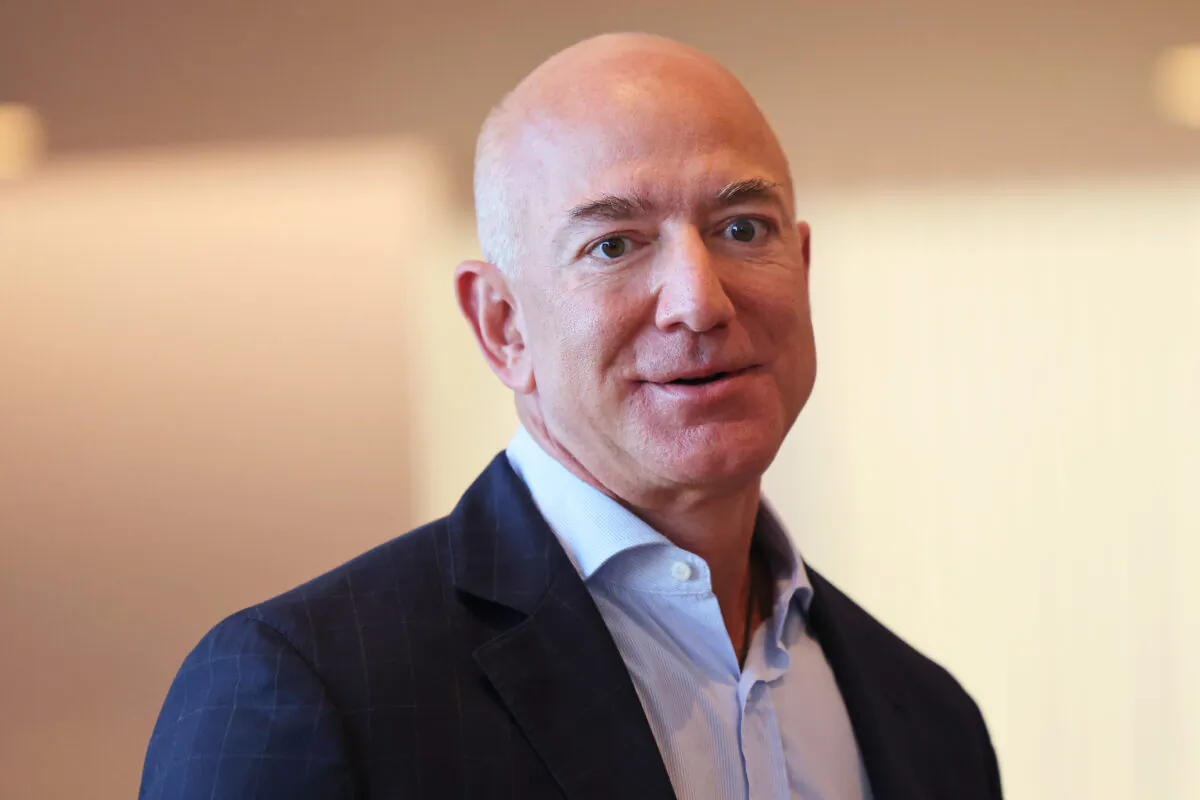 Amazon founder Jeff Bezos in New York City on Sept. 20, 2021. (Michael M. Santiago/Getty Images)