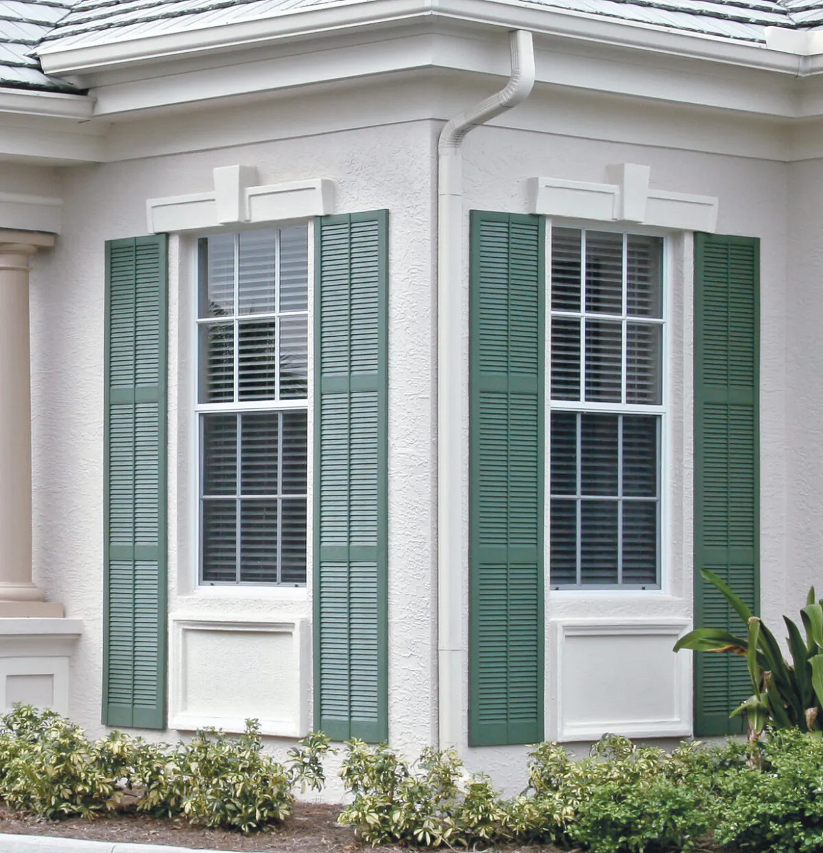 Today's shutters are mostly made of vinyl and used more as decoration to frame windows. (Mid-America Siding Components/TNS )