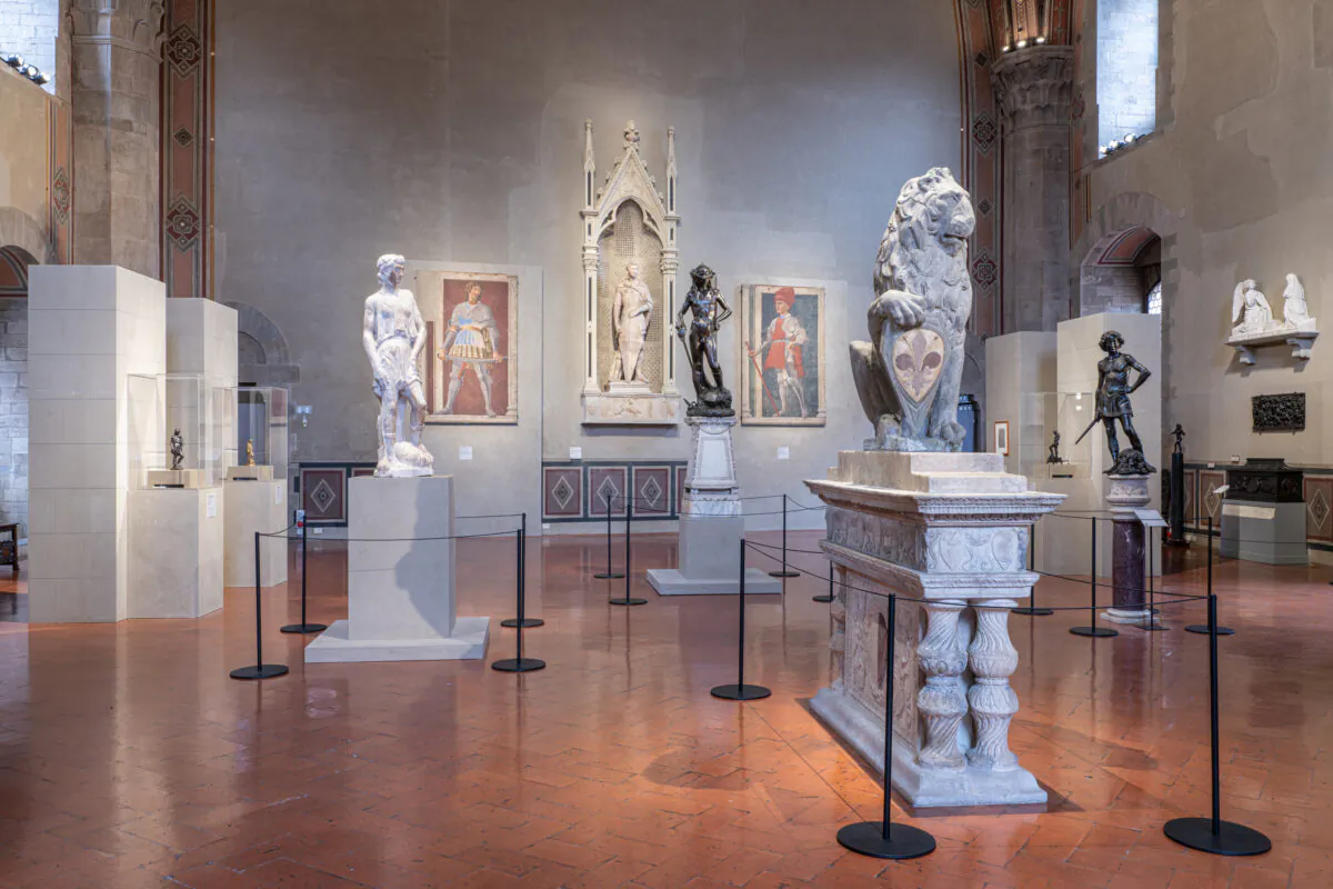 Donatello’s David statues are part of the “Donatello: The Renaissance” exhibition at the Palazzo Strozzi and the Museo Nazionale del Bargello in Florence, Italy. (Ela Bialkowska/OKNO Studio)