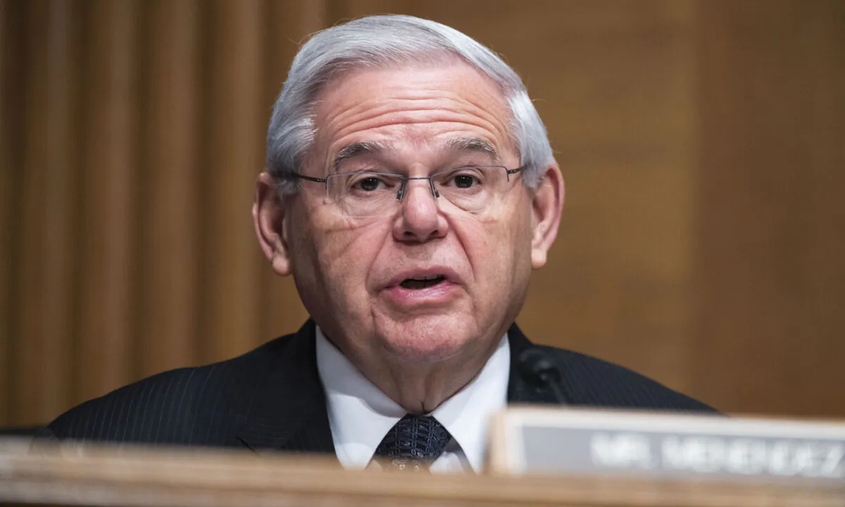 Sen. Bob Menendez (D-N.J.) in Washington on May 10, 2022. (Tom Williams/Pool/Getty Images)