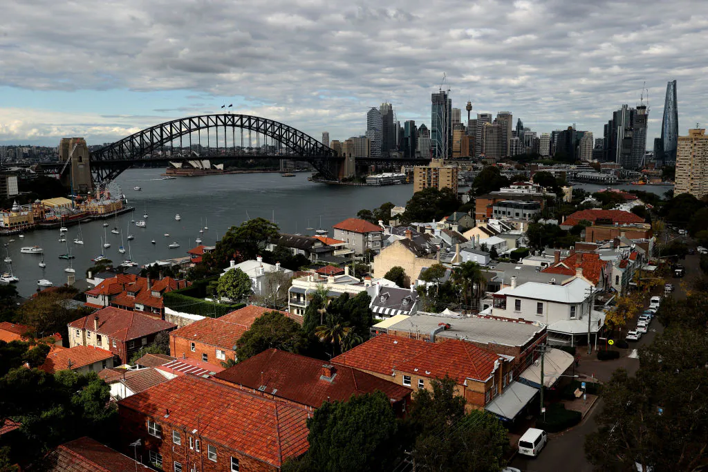 A general view of homes in McMahons Point in Sydney, Australia, on May 5, 2022. (Brendon Thorne/Getty Images)