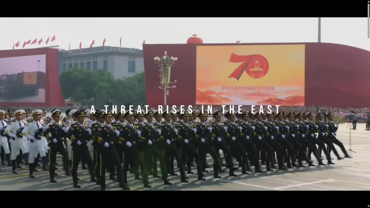 The video "Ghosts in the Machine" by the U.S. Army's 4th Psyop Group displays an ominous warning about the threat from China and Russia. (Screenshot)