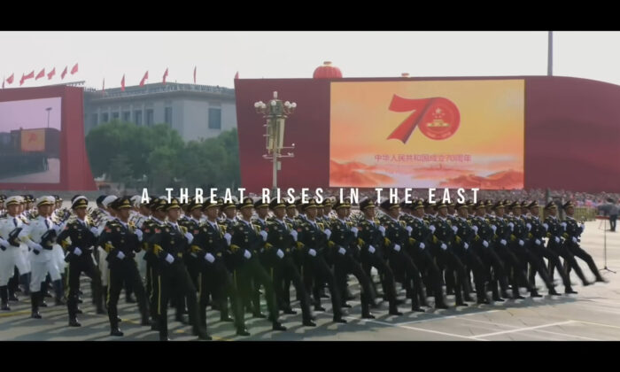 The video "Ghosts in the Machine" by the U.S. Army's 4th Psyop Group displays an ominous warning about the threat from China and Russia. (Screenshot)