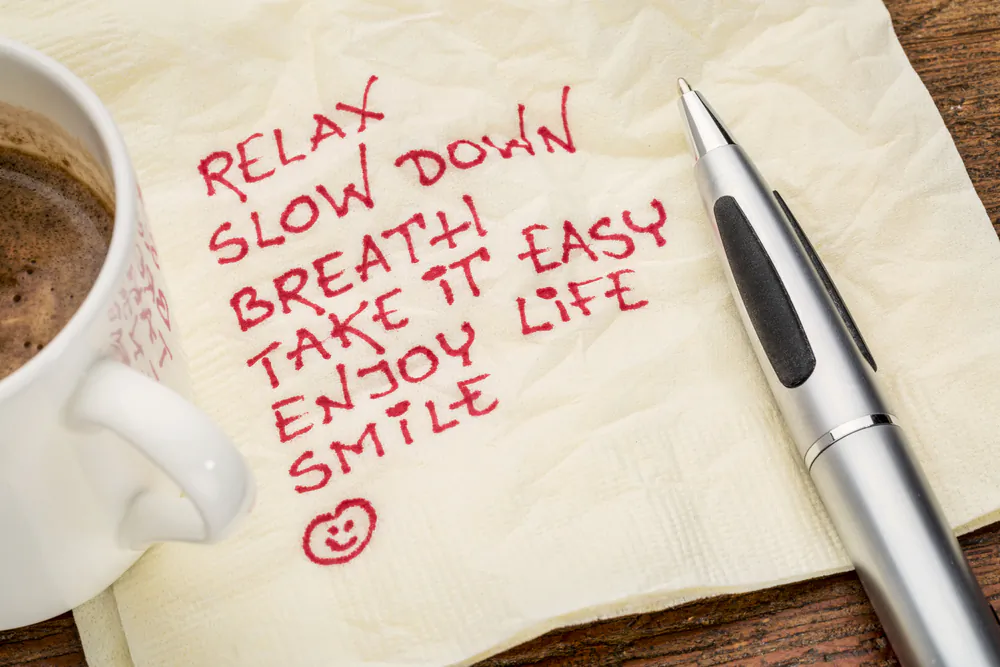 Sometimes, to reduce your stress, you have to change the internal dialog your having. Change the tone from negative to positive. (ShutterStock)